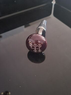 Vintage Burgundy Gear Shift Wine Stopper